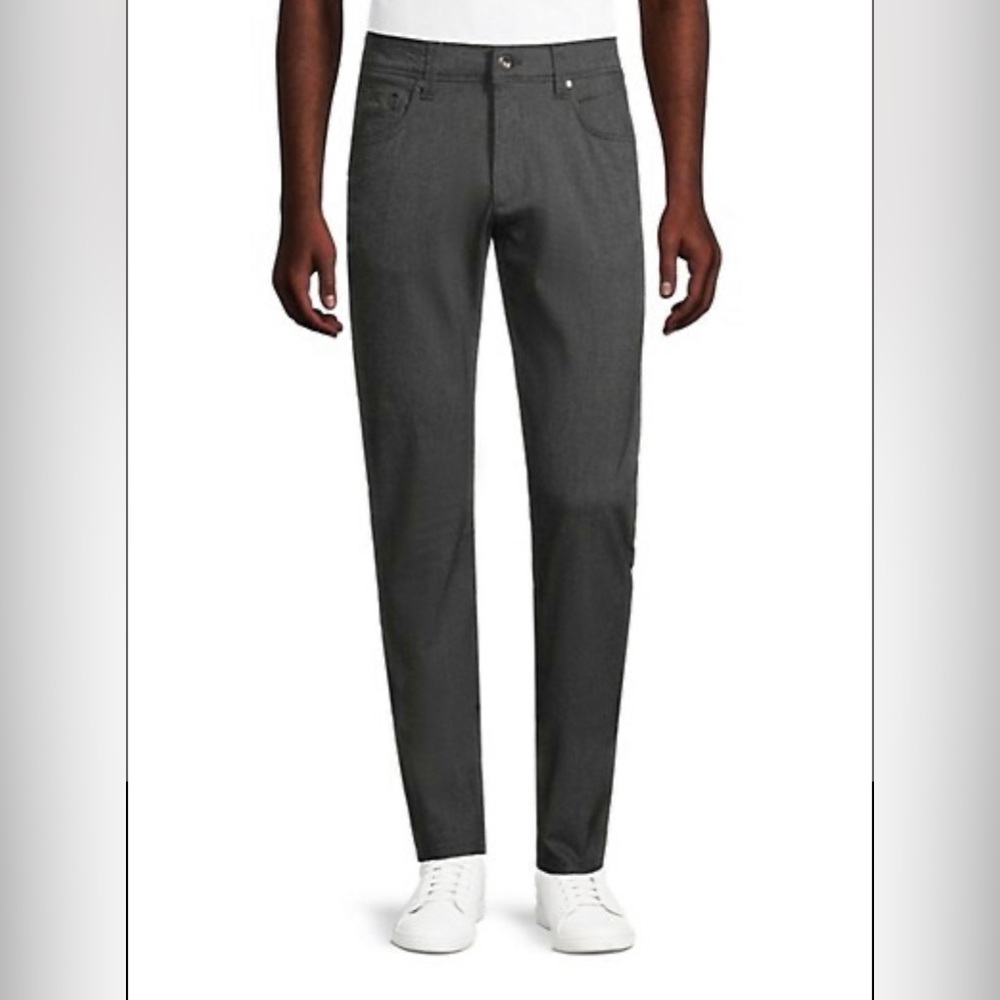 Bugatti Regular 5-Pocket Cordova Pant, Charcoal Gray, Men's Size 33 Waist